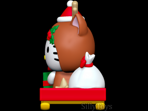 Hello Kitty Christmas Model do druku 3D