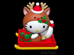 Hello Kitty Christmas Model do druku 3D