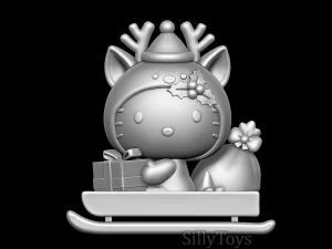 Merhaba Kitty Noel 3D Baskı Modeli
