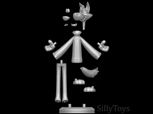 Chip the Wolf - Cookie Crisp Model Cetak 3D