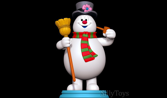 Frosty the Snowman 3D Print Model .c4d .max .obj .3ds .fbx .stl .blend 