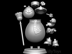Frosty der Schneemann 3D Druckmodell