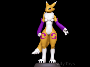 Renamon - Digimon Modèles 3D en vedette