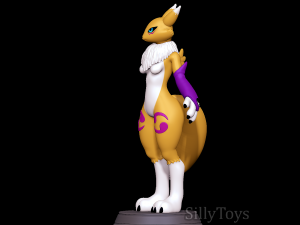 Renamon - Digimon Modèles 3D en vedette
