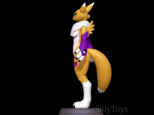 Renamon - Digimon Modèles 3D en vedette