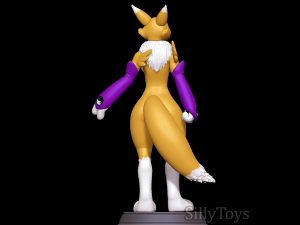 Renamon - Digimon Modèles 3D en vedette