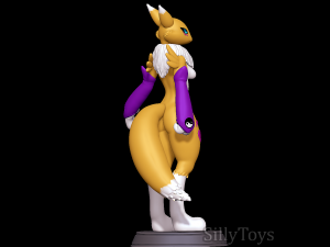 Renamon - Digimon Modèles 3D en vedette