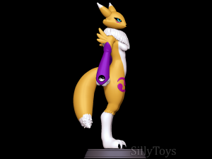 Renamon - Digimon Modèles 3D en vedette