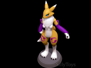 Renamon - Digimon Modèles 3D en vedette
