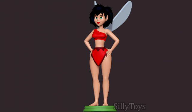 Crysta - Ferngully 3D 打印模型 .c4d .max .obj .3ds .fbx .stl .blend 