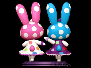 Rabbit Sisters - Animal crossing 3D Print Model