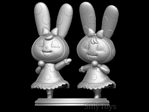 Rabbit Sisters - Animal crossing 3D Print Model