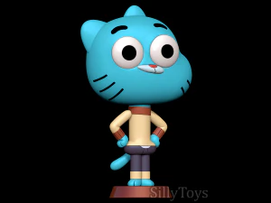 Gumball Watterson - The Amazing World of Gumball 3D Print Model