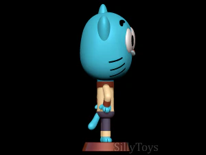 Gumball Watterson - The Amazing World of Gumball 3D Print Model