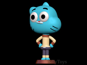 Gumball Watterson - The Amazing World of Gumball 3D Print Model