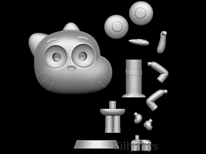 Gumball Watterson - The Amazing World of Gumball 3D Print Model