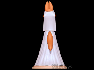 Diane Foxington with Wedding Dress 3D Print Model