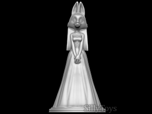 Diane Foxington with Wedding Dress Model do druku 3D