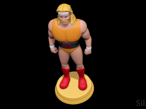 Hulk Hogan - Hulk Hogans Rock n Wrestling 3D Druckmodell