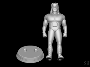 Hulk Hogan - Hulk Hogans Rock n Wrestling 3D Druckmodell
