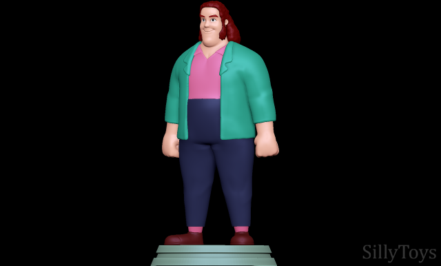 Andr The Giant - Hulk Hogans Rock n Wrestling 3D Print Model .c4d .max .obj .3ds .fbx .stl .blend 
