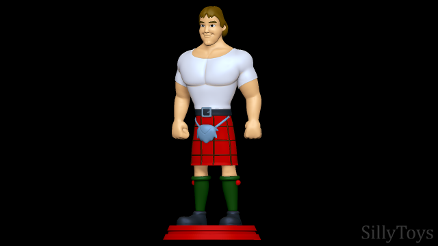 Roddy Piper - Hulk Hogans Rock n Wrestling 3D Принт Модель .c4d .max .obj .3ds .fbx .stl .blend 