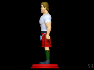 Roddy Piper - Hulk Hogans Rock n Wrestling 3D Print Model