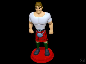 Roddy Piper - Hulk Hogans Rock n Wrestling 3D Print Model