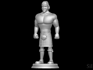 Roddy Piper - Hulk Hogans Rock n Wrestling 3D Принт Модель