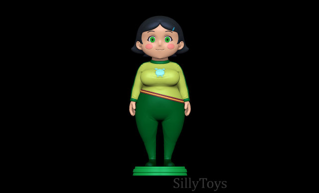 Ueshita Kamado with yolkian outfit 3D 프린트 모델 .c4d .max .obj .3ds .fbx .stl .blend 