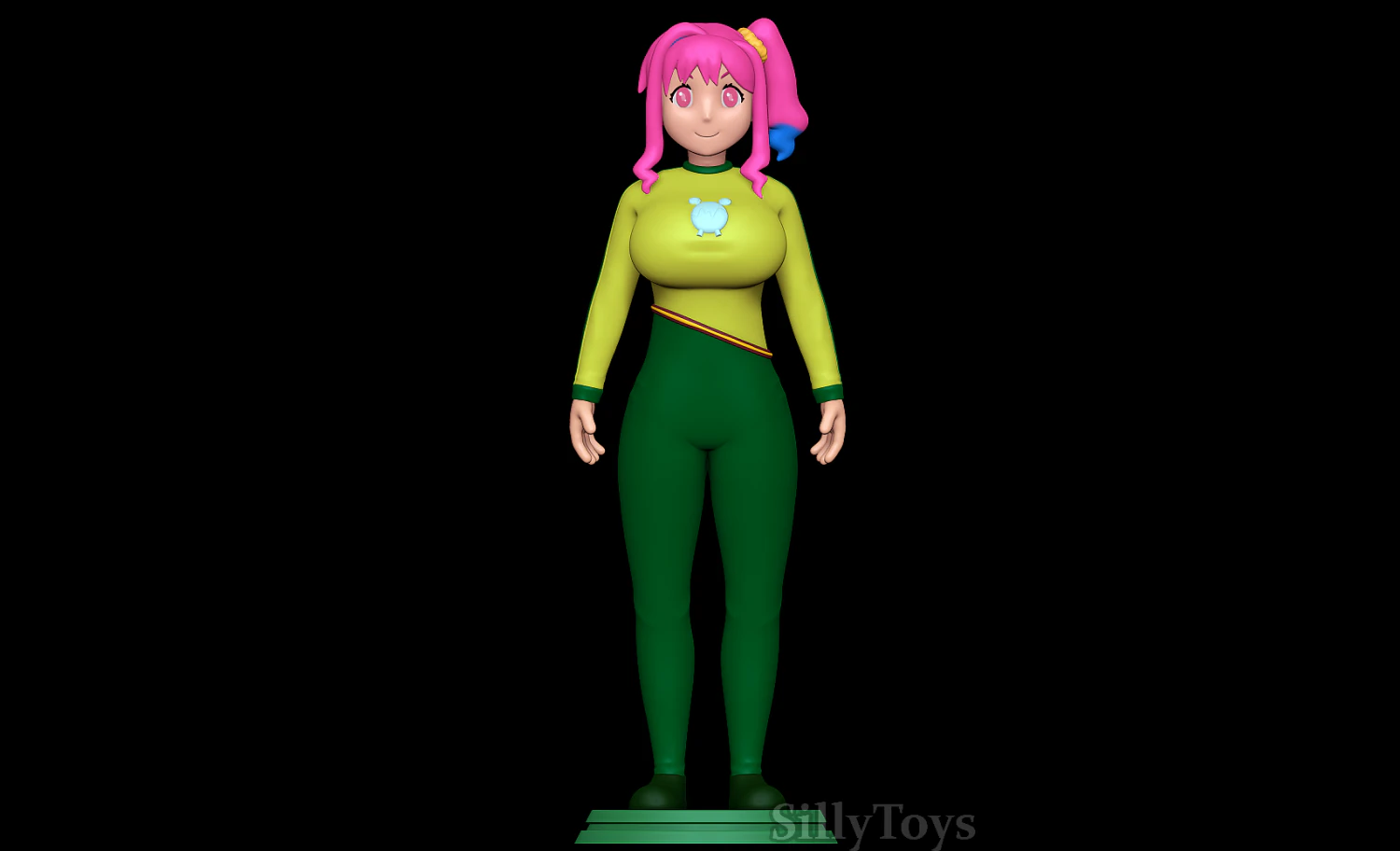 Kaede Hozuki in Yolkian outfit 3D Print Model .c4d .max .obj .3ds .fbx .stl .blend 