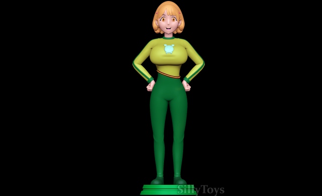 Ryoka Narusawa with Yolkian outfit 3D प्रिंट मॉडल .c4d .max .obj .3ds .fbx .stl .blend 