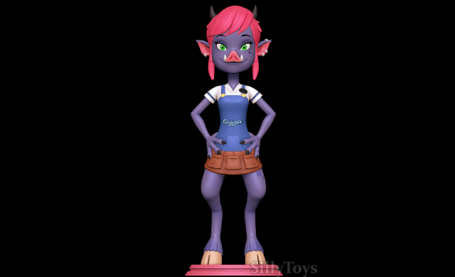 Veronica- Monster Island 3D Print Model .c4d .max .obj .3ds .fbx .stl .blend 
