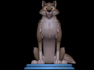 Balto Sitting 3D Print Model