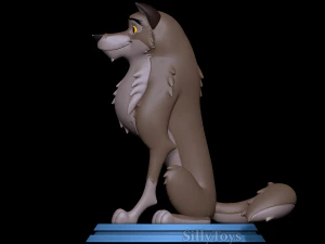 Balto Sitting 3D Print Model