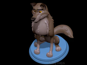 Balto Sitting 3D Print Model