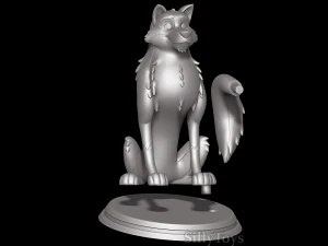 Balto Sitting 3D Print Model
