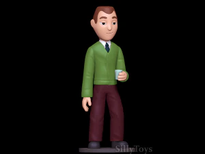 Clay Puppington - Moral Orel 3D baskı modeli 3D Baskı Modeli