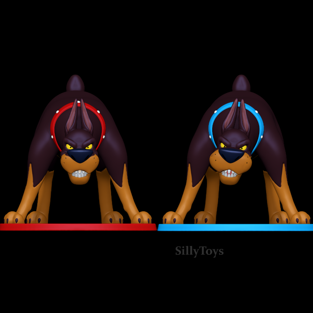 Roscoe and Desoto - Oliver Company 3Dプリントモデル .c4d .max .obj .3ds .fbx .stl .blend 