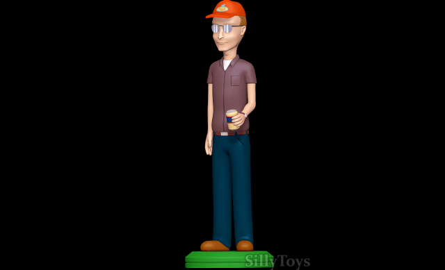 Dale Gribble - King of the Hill Modelo de impresión 3D .c4d .max .obj .3ds .fbx .stl .blend 