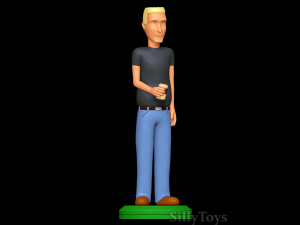 Jeff Boomhauer - King of the Hill 3D 프린트 모델