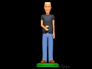 Jeff Boomhauer - King of the Hill 3D Print Model