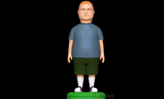 Bobby Hill - King of the Hill 3D Print Model .c4d .max .obj .3ds .fbx .stl .blend 