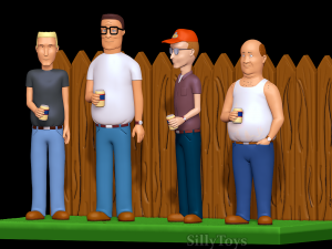 King of the Hill Diorama Modelo de impresión 3D