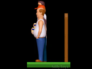 King of the Hill Diorama 3D Print Model
