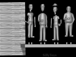 King of the Hill Diorama 3D Print Model