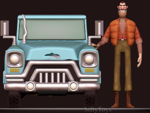 Shaw with his Car - Open Season 3D 打印模型