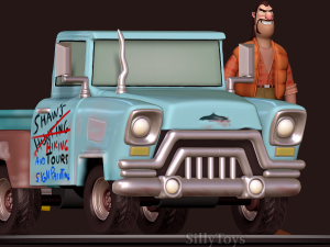Shaw with his Car - Open Season 3D 打印模型