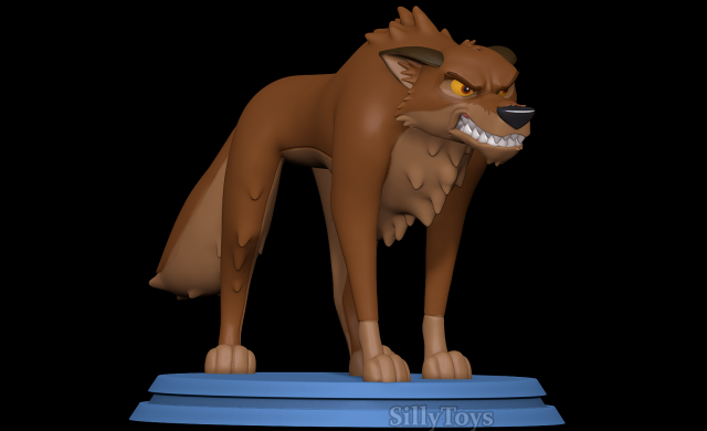 Angry Balto 3D-printmodel .c4d .max .obj .3ds .fbx .stl .blend 