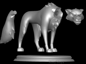 Angry Balto 3D Print Model